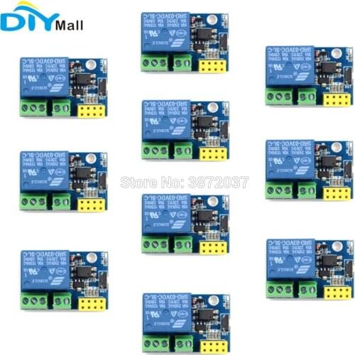 10pcs/lot 1 Channel Relay Module for ESP8266 ESP-01 ESP-01S WiFi Module