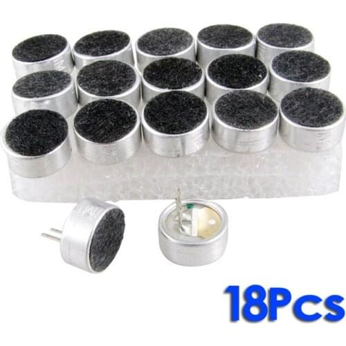 18 Pieces 9.5mm Dia MIC Capsule Electret Condenser miniphones