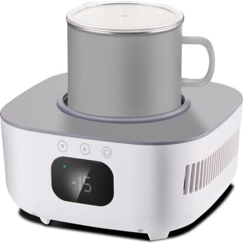 2 in 1 Cooler Cup Warmer Cup Beer Bottle Can Soda Drinks Cooling Mug Beverage Cooler Samrt Thermostatic Coaster Cup 220V