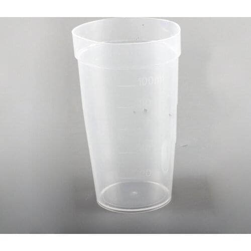 5PCS 100ml PP Titrated Cup Titration Vessel with Graduation Laboratory