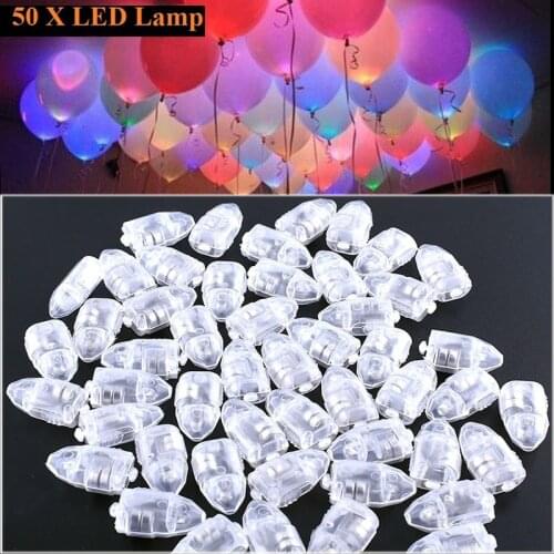 50pcs/lot Led Ball Lamp Balloon Light For Home Wedding Decoration Paper Lantern Bar Birthday Party Holiday Festival Supplies