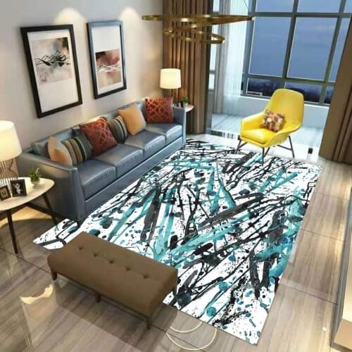 Colored Quicksand Carpet Mat for Living Room Doormat Flannel Print Bedroom Non-slip Floor Rug 02