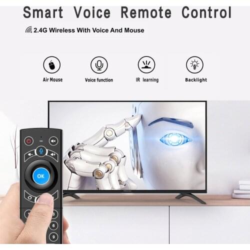 G21 Pro Fly Air Mouse Backlit Gyro 2.4G Remote Control Controller Google Voice For Htv 6 Xiaomi I9 X96 H96 Max Mag 322 Iptv Box