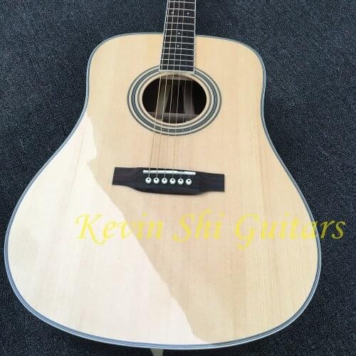 Dot inlays D35 acoustic guitar OEM acoustic electric guitar solid top D35 acoustic guitar free shipping solid top acoustic