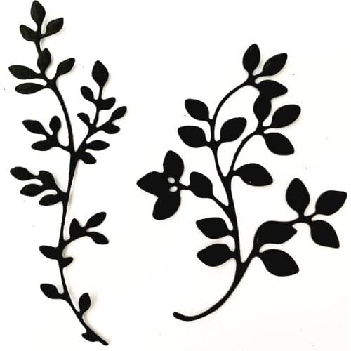 2pcs leaf flower leaves Metal Cutting Dies Stencil Scrapbooking Photo Album Card Paper Embossing Craft DIY metal embossing