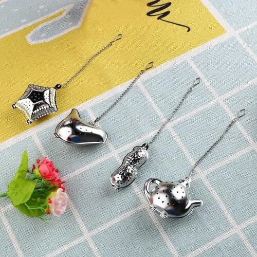 HILIFE Metal Tea Bag Tea Strainer Ball Stainless Steel Teapot Peanut / Bird / Teapot / Shell Tea Infuser Filter Reusable