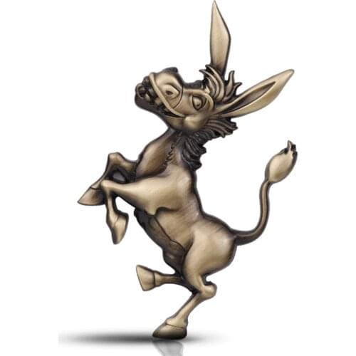 Fala Donkey Car Sticker 3d Metal Emblem Badge Auto Decals Exterior Decoration The Whole Body Motorcycle Accessories High Quality