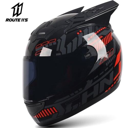 Motorcycle Helmet Full Face Motocross Casco Personality Motorcycle Capacete Moto Motorbike Riding Racing Capacete With Ear