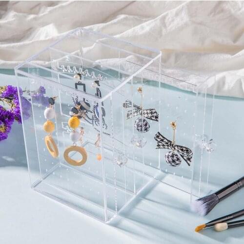 New Arrival Earring Storage Stand Acrylic Jewelry Organizer Holder Jewelry Display Stand Earrings Rack