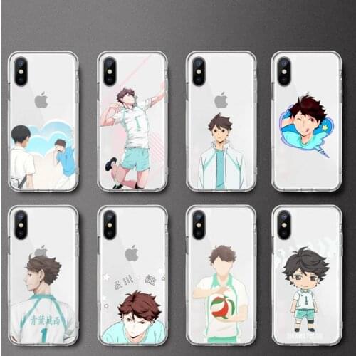 Oikawa Tooru Haikyuu!! anime Phone Case Transparent soft For iphone 5 5s 5c se 6 6s 7 8 11 12 plus mini x xs xr pro max