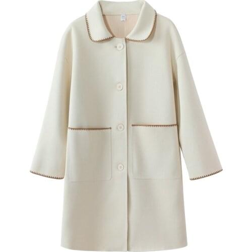 Womens Spring Coat All-match Windbreaker Mid-length High-end Fashion Temperament Coat