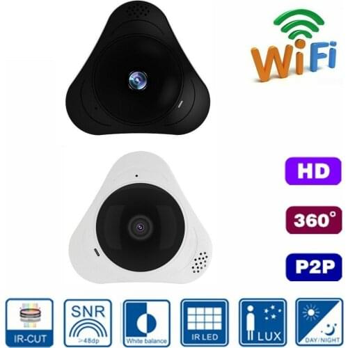 1280*960 360 Degree Fisheye Panoramic Camera HD Wireless VR Panorama HD IP camera P2P Indoor Cam Security WiFi Camera Yoosee APP