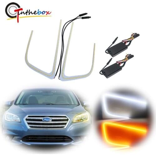 Switchback Dual-Color White/ Amber LED C-Ring Circuit Board For 2015-2018 Subaru WRX & STI Headlight Running /Turn Signal Lights