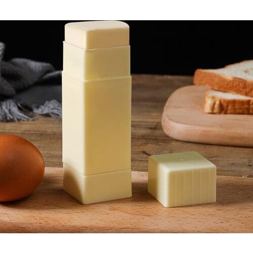 Plastic Vertical Rotating Butter Spreader Container Bread Cheese Storage Box Squeezer Sticks Holders Kitchen Baking Tools