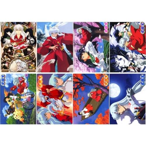 Inuyasha Polypropylene A3 8 pieces Posters wall poster PPP013