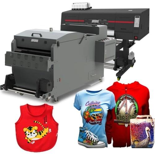 DTF Printer i3200 Head Digital Textile Printing Machine for T-shirts with Powder Shaking