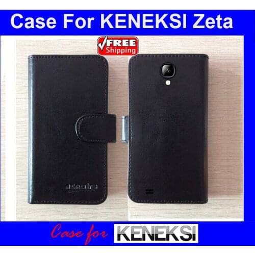Hot sales! High Quality Leather Phone Case For KENEKSI Zeta Six colors Cover with card bag in stock Free Shipping