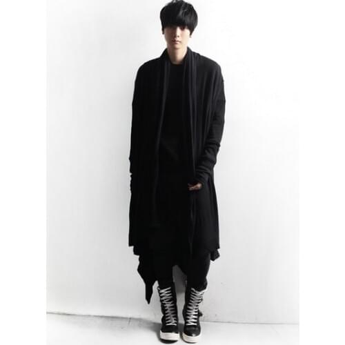 S-6XL!! autumn long-sleeve T-shirt male plus size long design irregular outerwear basic shirt mens clothing