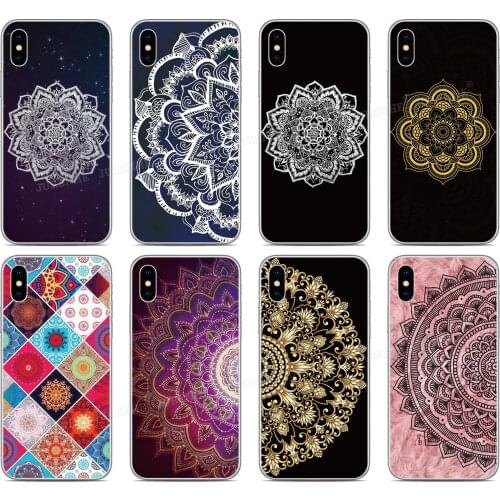 Silicone Mandala Case For Alcatel 3 3L 3V 3X 1 3C 1C 1X 1V 1S 2019 Back Cover For Alcatel 1SE 1S 1V 3L 3C 1A 1B 2020 Phone Case
