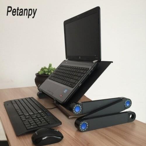 Portable foldable adjustable folding table for Laptop Desk Computer mesa para notebook Stand Tray For Sofa Bed Black