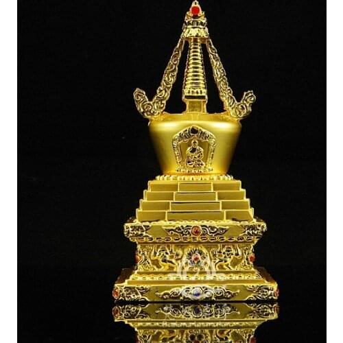 Tibetan Buddhism supplies / copper alloy stupa / Buddha tower / Bodhi tower