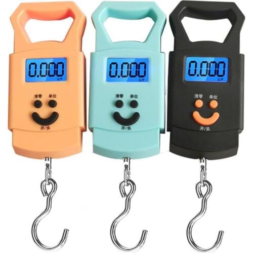 Fishing Scale Digital Accurately Weighing Mini Electronic Portable LCD Display Suitcase Scale for Outdoor
