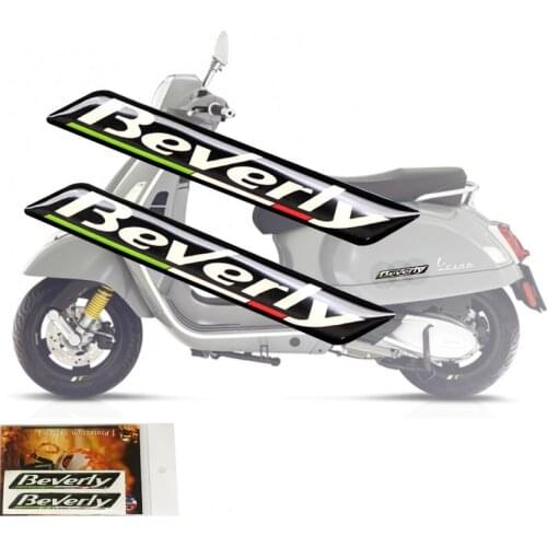 For Piaggio Beverly 125 300 350 500 Scooter Motorcycle 3D Waterproof Sticker Body Shell Decal Protector Fairing Emblem sticker