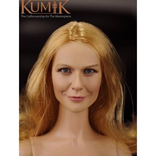 1:6 scale KUMIK female girl woman young lday head sculpt model for 12" hot toys action figure body KM16-10