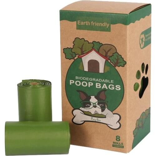 120 Counts Dog Poop Bag EPI Biodegradable Dog Waste Bags , Large Pet Waste Bags