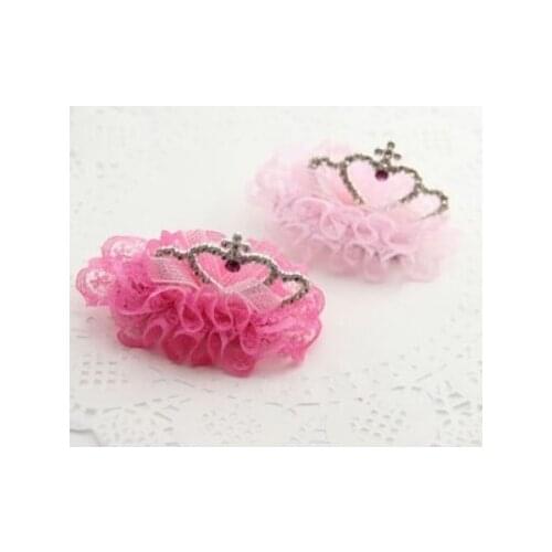 Pet Accessories Handmade Designer Dog Bows Dog Grooming Hair Bows Doggie Pet Gifts resin crown clip 10pcs/lot