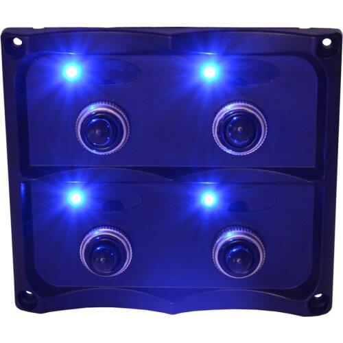 Car touring car combination panel switch 4 digits with led light waterproof 12-24v modified universal cab accessories