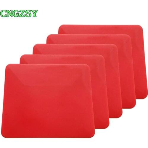 CNGZSY 5pcs Window Scraper Film Installation Trapezoid Double Side Advertising Soft Squeegee Car Vinyl Tint Wrapping Tools 5A27
