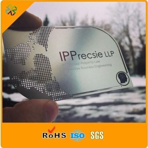 Personal creative printing stainless steel etching custom metal card