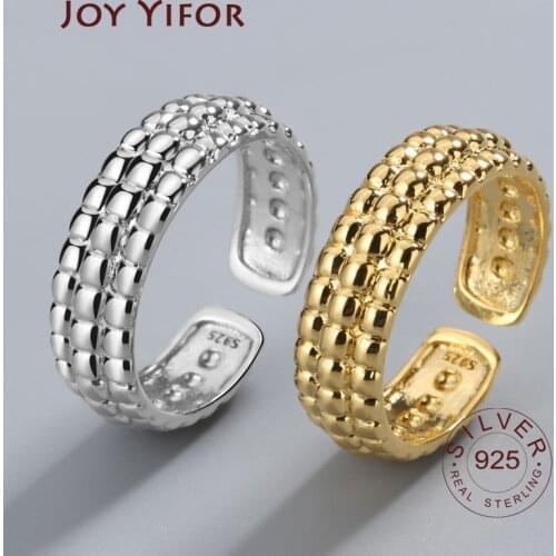 925 Sterling Silver Rings For Women Minimalist Ring Gold Anillos De Plata 925 De Ley Mujer Bague Argent Womens Jewellery