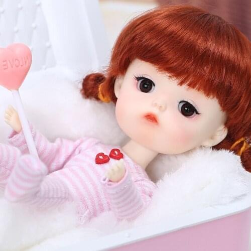 BJD Dolls Mong Secretdoll Fullset Suit 1/8 Adorable Cutie Sleeping Open Eyes