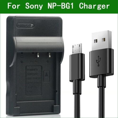 Lanfulang NP-BG1 NP BG1 FG1 USB Battery Charger for Sony DSC W300 WX1 WX10 N1 N2 T20 T25 DSC-T100