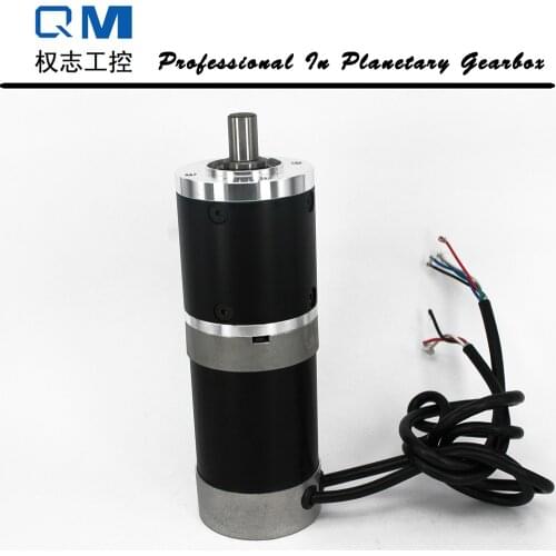 Nema 23 brushless dc motor 120W 24V bldc motor planetary reduction gearbox ratio 40:1