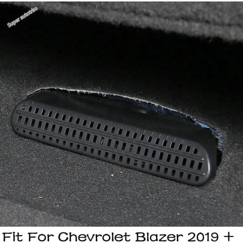 Auto Seat Bottom AC Air Duct Vent Anti-blocking Protection Cover Grille Kit For Chevrolet Blazer 2019 - 2021 Plastic Accessories
