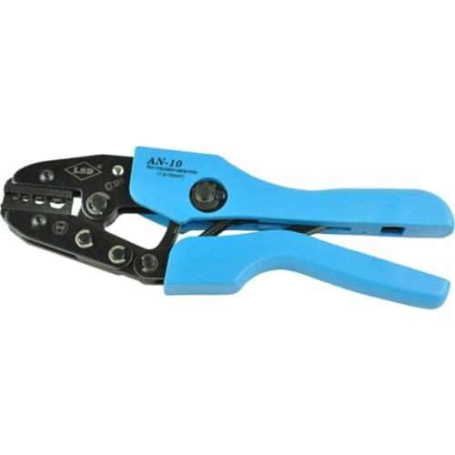 Ratchet crimping tool for crimping non-insulated terminals and connectors manual pliers AN-10