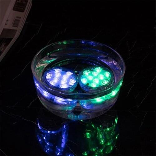 10 Led Remote Controlled RGB Submersible Light Underwater Night Lamp Outdoor Garden Party Decor Pool Accessories
