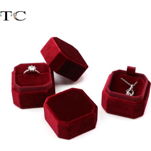 Proposal Jewelry Box Velvet Ring Box Vintage Diamond Ring Box Necklace Box Pendant Box Organizador De Joyas