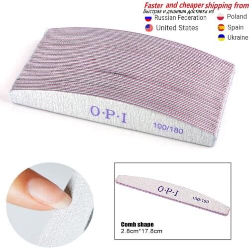 Professional nail tool Sandpaper Nail File Lime Sanding Buffer Block Grey Nail Files For UV Gel Polish Manicure wholesale 50 pcs
