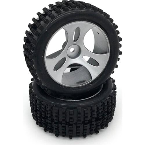 Rubber RC Racing Tires Metal Wheel Rim Vehicle Toy Spare Parts Truck Wheel Tires For Wltoys A959 1/18 RC Crawler Car