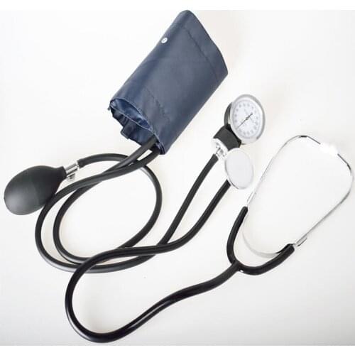 Sphygmomanometer with Pressure Gauge Classic Professional Stethoscope Manual Cuff Blood Pressure Monitor Arm Aneroid kit