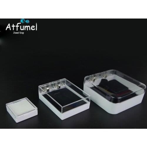 Acrylic Bracelet Gem Jewelry Box Clear Diamond Jewelry Packaging Box Bangle Display Storage Necklace Diamond Gift Box