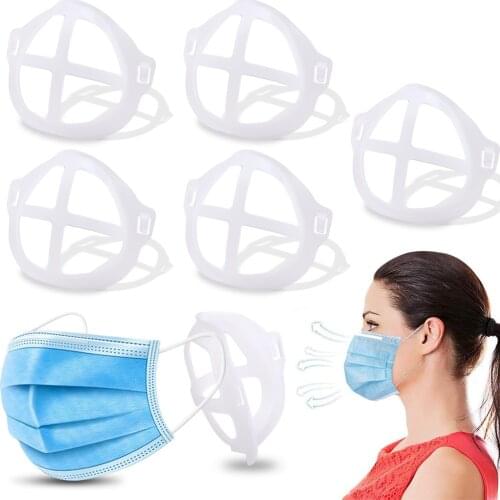 3D Mask Bracket Mouth Support Breathing Assist Help Inner Cushion Silicone Mask Holder Stand Protect Lipstick Washable Reusable