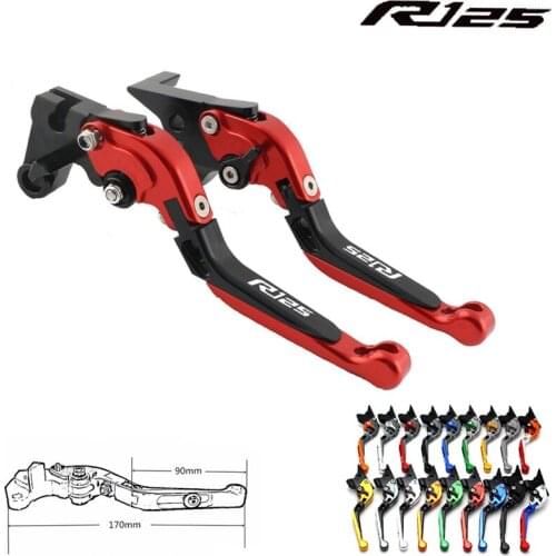 Motorcycle Folding CNC Brake Clutch Levers For Yamaha YZF R125 YZF-R125 YZF R 125 2008-2011 2009 2010