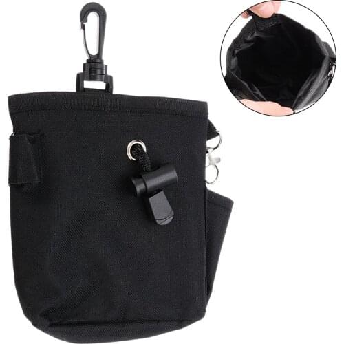 1PC Black Pet Dog Puppy Training Treat Snack Bag Feed Bait Food Pouch Belt Bags Waist Bag