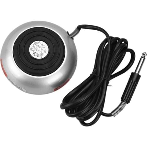 Heavy Duty Round Tattoo Foot Pedal Tattoo Machine Power Supply Switch Control with Silicone Cord - Various Colors