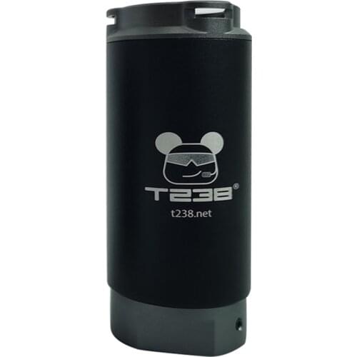 T238 Luminous Charging Decorative Cap for 6-13mm Foam Darts Blaster (Silver/Grey)